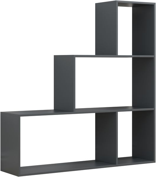 VCM Standregal Dubila 919175 Anthrazit H. 123 x B. 117 x T. 29 cm Bild 2
