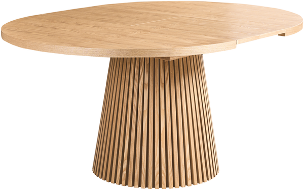 Ausziehbarer Esstisch MOORE Helle Esche 120 160 cm 120 cm