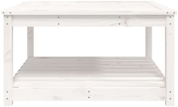 vidaXL Gartentisch Weiß 82,5x82,5x45 cm Massivholz Kiefer 824142 Bild 6