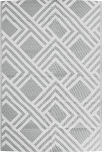 vidaXL Outdoor-Teppich ARAKIL Grau 120x180 cm PP 368562