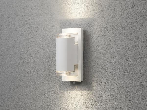 KONSTSMIDE No. 7987-250 Aussenwandleuchte Potenza GU10 weiß IP54