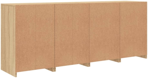 vidaXL Sideboard mit LED-Leuchten Sonoma-Eiche 164x37x67 cm 3209053 Bild 8