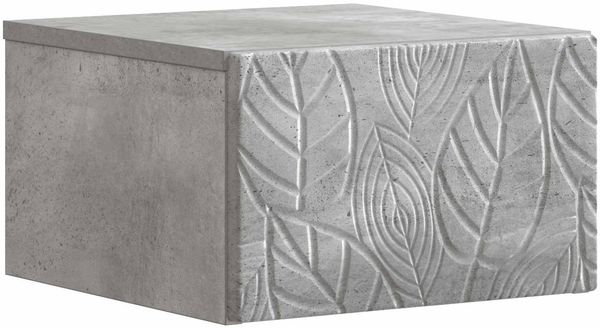vidaXL Wandmontierter Nachttisch Betongrau 49 x 34,5 x 20 cm 898791