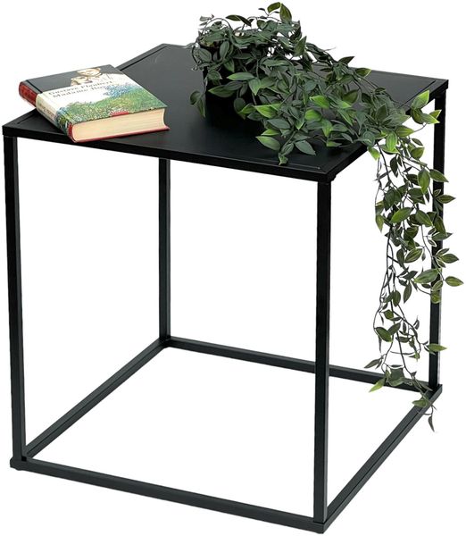 DanDiBo Couchtisch Schwarz Metall S Beistelltisch Wohnzimmer 96252 Tisch Beistelltisch 42 cm Sofatisch Küchentisch Modern