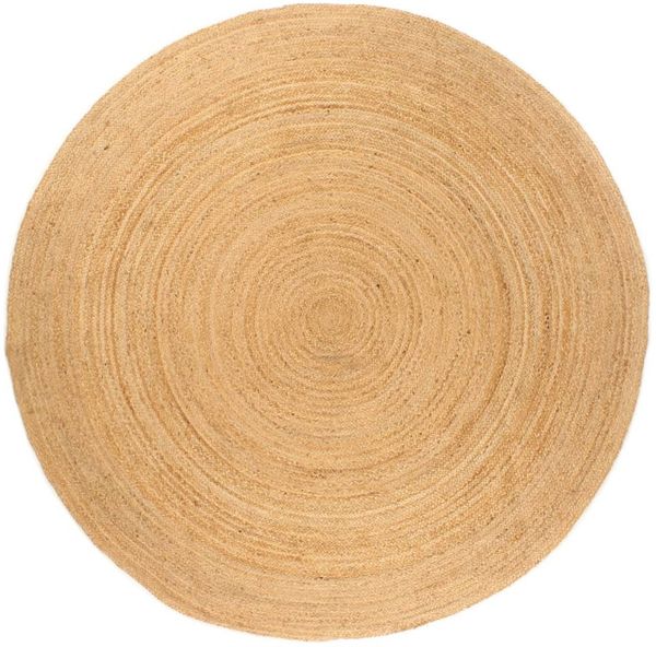 vidaXL Teppich Jute Geflochten 180 cm Rund 343584