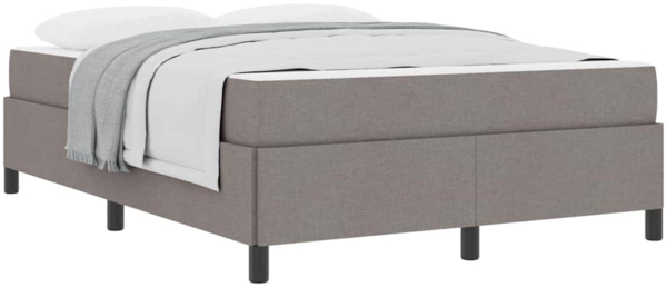 vidaXL Boxspringbett Taupe 140 x 190 cm Stoff 3398861 Bild 2