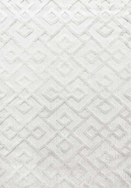 Hochflor Teppich Pepe rechteckig - 140x200 cm - Creme