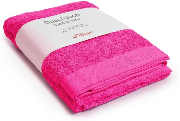 s.Oliver Duschtuch s.Oliver, Premium Qualität, 600 gr/m², auch als Sets erhältlich, Walkfrottier (1-St), große Farbauswahl, auch als Handtuch, Waschhandschuh, Gästetuch