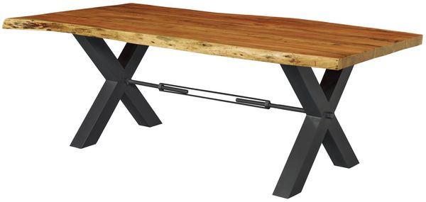 Esstisch Akazie 200x110x76 natur lackiert IRON LABEL #186
