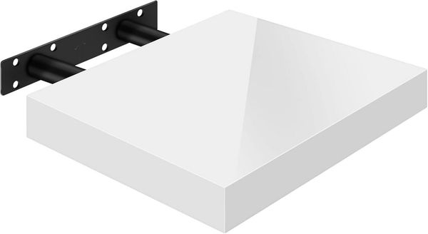 Woltu Wandregal, 1-tlg, hochglänzend Wandboard Schweberegal CD DVD Regal