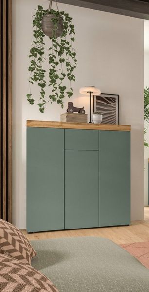 OTTO home Highboard MAMBO, TOPSELLER!, Höhe 115 cm, in verschiedenen Farben erhältlich (1 St, 2 farbige Ausführung, in verschiedenen Farben erhältlich), Kommode, Sideboard, Wohnzimmer, Schlafzimmer