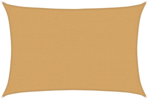 vidaXL Sonnensegel 160 g/m² Rechteckig Sandfarben 2,5x4 m HDPE 4002036