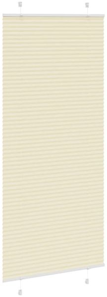 vidaXL Plissee Creme 90x200 cm Stoffbreite 89,4 cm Polyester 4015311 Bild 3