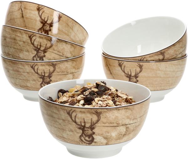 Ritzenhoff 6x Luis braun Bowl-Schalen 650ml