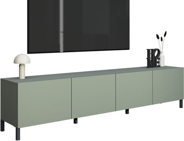 borchardt Möbel Lowboard Sophia, TV-Schrank mit Metallfüßen, Metallfüße, grifflose Optik