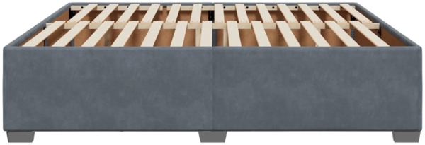 vidaXL Bettgestell ohne Matratze Dunkelgrau 180x200 cm Samt 3284650 Bild 4