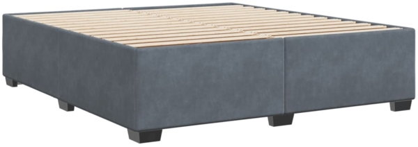 vidaXL Bettgestell ohne Matratze Dunkelgrau 180x200 cm Samt 3284650 Bild 5