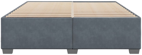 vidaXL Bettgestell ohne Matratze Dunkelgrau 180x200 cm Samt 3284650 Bild 3