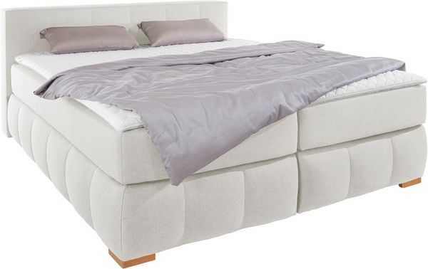 Home affaire Boxspringbett Chelles, inkl. Kaltschaumtopper, in 5 Breiten und 3 Matratzenarten