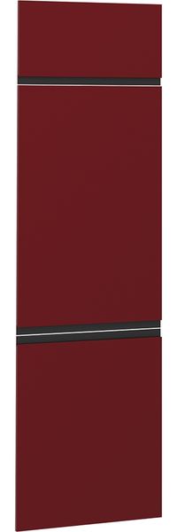 Küchenfront R-Line Rot 59.6 x 196 cm Möbelfront für den Kühlumbauschrank Vicco