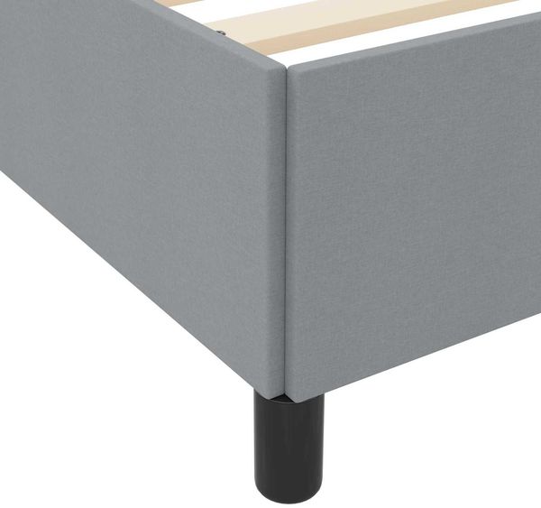 vidaXL Boxspringbett Hellgrau 140 x 200 cm Stoff 3398864 Bild 9