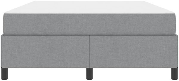 vidaXL Boxspringbett Hellgrau 140 x 200 cm Stoff 3398864 Bild 6