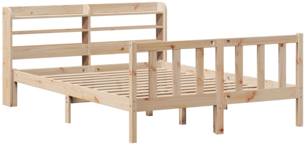 vidaXL Massivholzbett ohne Matratze 120x190 cm Kiefernholz 3306568 Bild 2