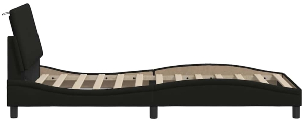 vidaXL Bettgestell ohne Matratze "Hanko" Schwarz 90x190 cm Stoff 3310428 Bild 6