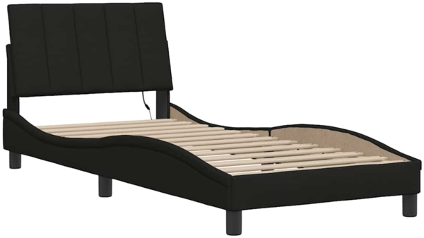 vidaXL Bettgestell ohne Matratze "Hanko" Schwarz 90x190 cm Stoff 3310428 Bild 2