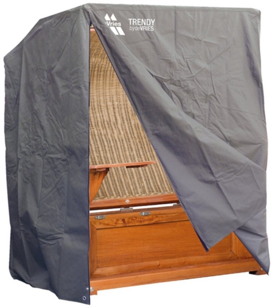 deVries Strandkorb-Schutzhülle Strandkorb Schutzhülle für 2½ Sitzer King Size, Dunkelgrau