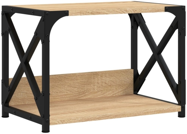 vidaXL Druckerständer 2 Ablagen Sonoma-Eiche 44x26x31,5 cm 833981