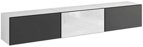 moebel-dich-auf Lowboard VARIANTO 4 (3 tlg, 228 cm breit, TV-Schrank bestehend aus 3 Schränken mit Klappe), stehend und hängend