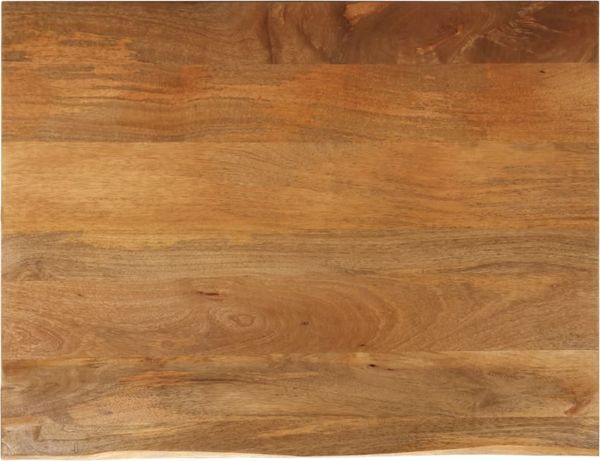 vidaXL Tischplatte mit Baumkante 100x80x2,5 cm Massivholz Mango 370556