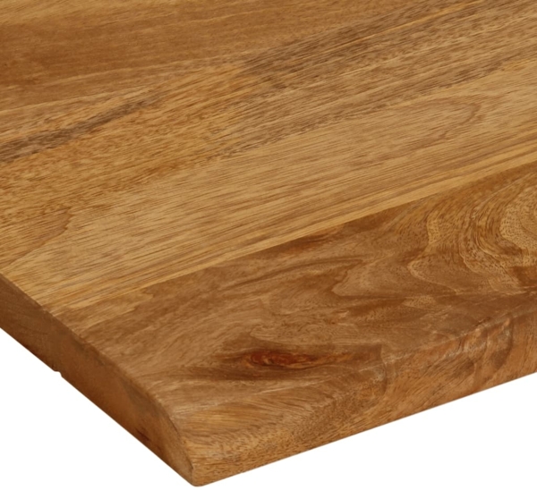 vidaXL Tischplatte mit Baumkante 100x80x2,5 cm Massivholz Mango 370556 Bild 5