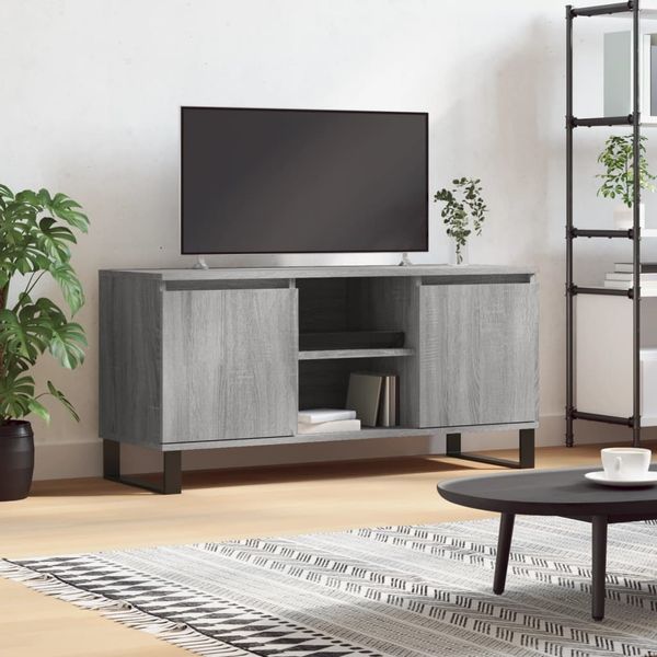 vidaXL TV-Schrank Grau Sonoma 104x35x50 cm Holzwerkstoff 827026