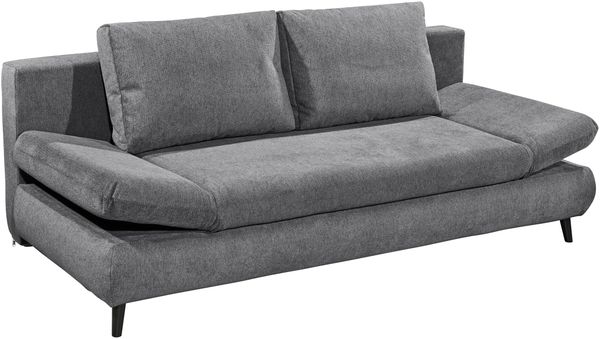 Schlafsofa >SUNNY Lux. 3DL Schlafsofa< Liegefläche 140x210cm, in anthrazit - 212x76x101 (BxHxT)