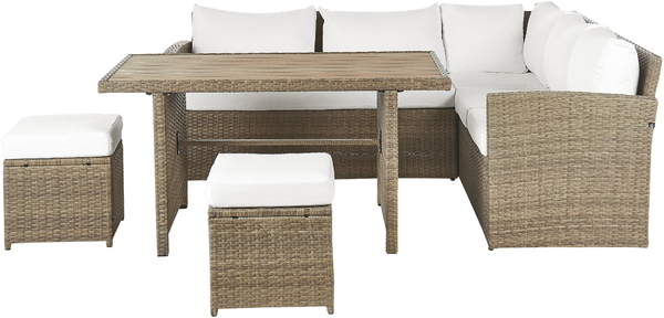 Lounge Set mit Tisch BARDI Braun
