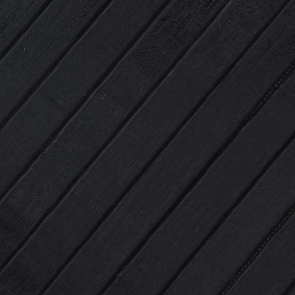 vidaXL Teppich Rechteckig Schwarz 100x500 cm Bambus 376960 Bild 7