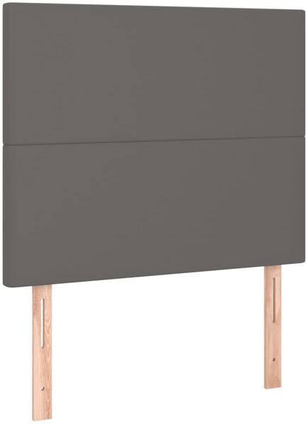 Kopfteil, Bettkopfteil, Minimalistisch Grau 100x5x118/128 cm Kunstleder