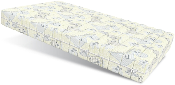 Matratze DREAM 90x200 cm Kaltschaum H2 H3 LATEX 11 cm Dino Bezug Bild 2