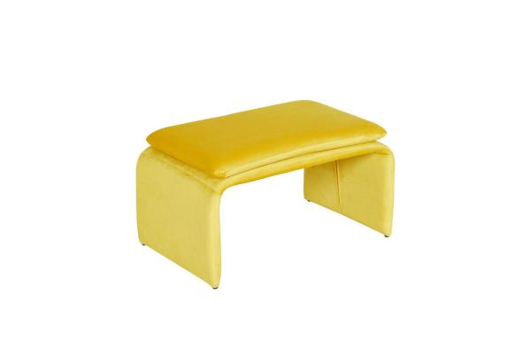 HTI-Living Polsterhocker Polsterhocker B/H/T 61 x 34,5 x 40 cm Vance Gelb (Stück, 1 St, 1 Hocker), Sitzhocker Fußhocker