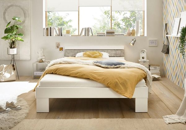 Schlafkontor Futonbett Lyon Bettgestell ohne Matratze & Lattenrost, geeignet für Latten- & Rollroste bis 4 cm Stärke