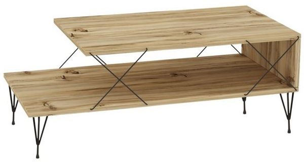 Couchtisch Asker 100x50x40 cm Holzoptik [en. casa] Bild 4