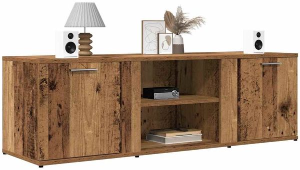 vidaXL TV-Schrank Altholz-Optik 120x34x37 cm Holzwerkstoff 855974