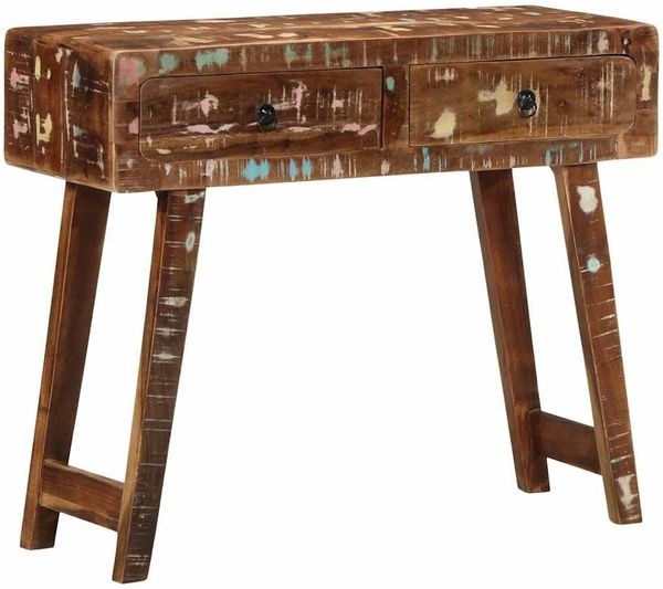 vidaXL Konsolentisch 90x32x75 cm Altholz Massivholz 4104520