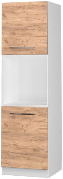 Herdumbauschrank Fame-Line Goldkraft Eiche 60 cm mit offenem Regal Vicco