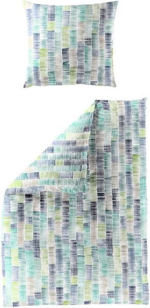 BIERBAUM Bettwäsche 3528, Mako-Satin, 2 teilig, Mako-Satin, 100 % Baumwolle, pflegeleicht