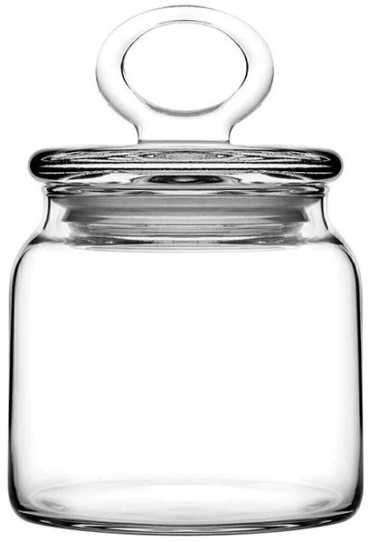 Pasabahce Kitchen Slim Vorratsdose aus hochwertigem Glas 575 ml - 15 x 8 cm