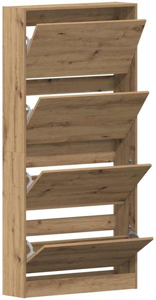 vidaXL Schuhschrank Artisan-Eiche 80 x 21 x 163,5 cm Holzwerkstoff 3334026 Bild 5