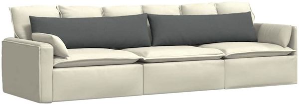 vidaXL Sofakissen 2 pcs Dunkelgrau 145 x 40 cm Stoff 42013826 Bild 3